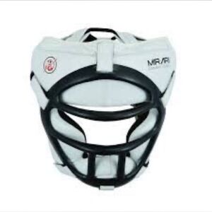 Black and White Head Guard with Face Shield size XS